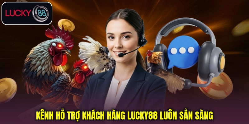 Kênh hỗ trợ khách hàng Lucky88 luôn sẵn sàng